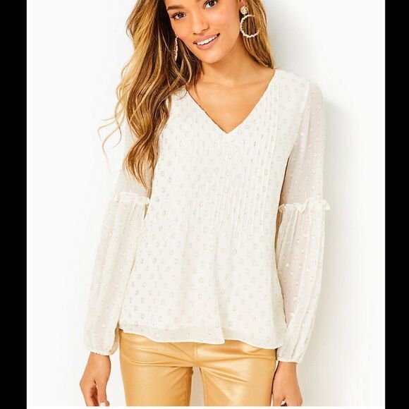 NWT Lilly Pulitzer Cleme Top - Picture 1 of 3